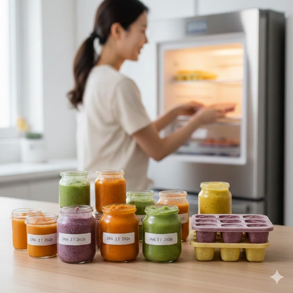 Baby Food Freezing: How to Freeze in Cubes for 1 Month Storage