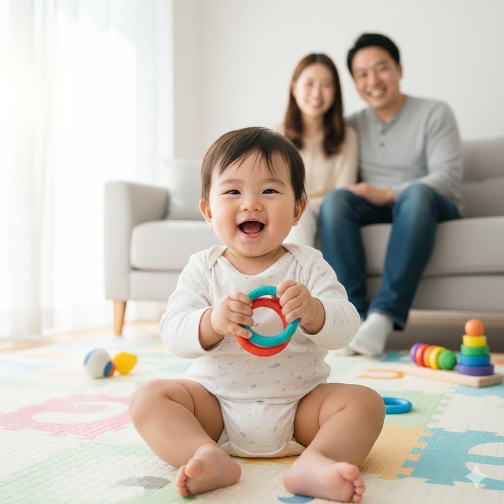 7-8 Month Baby Development: Independent Sitting, Crawling, and Stranger Anxiety