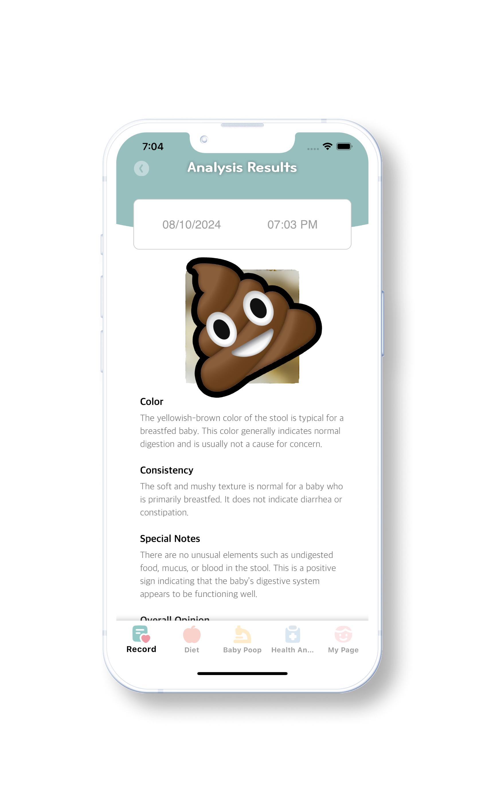 End daily worries with
AI diaper analysis!