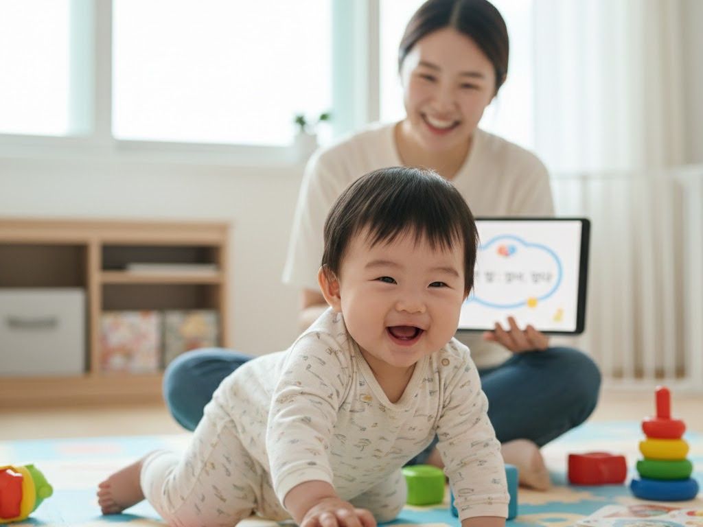 생후 9개월 아기 발달: 기어다니기, 첫 말, 분리불안
