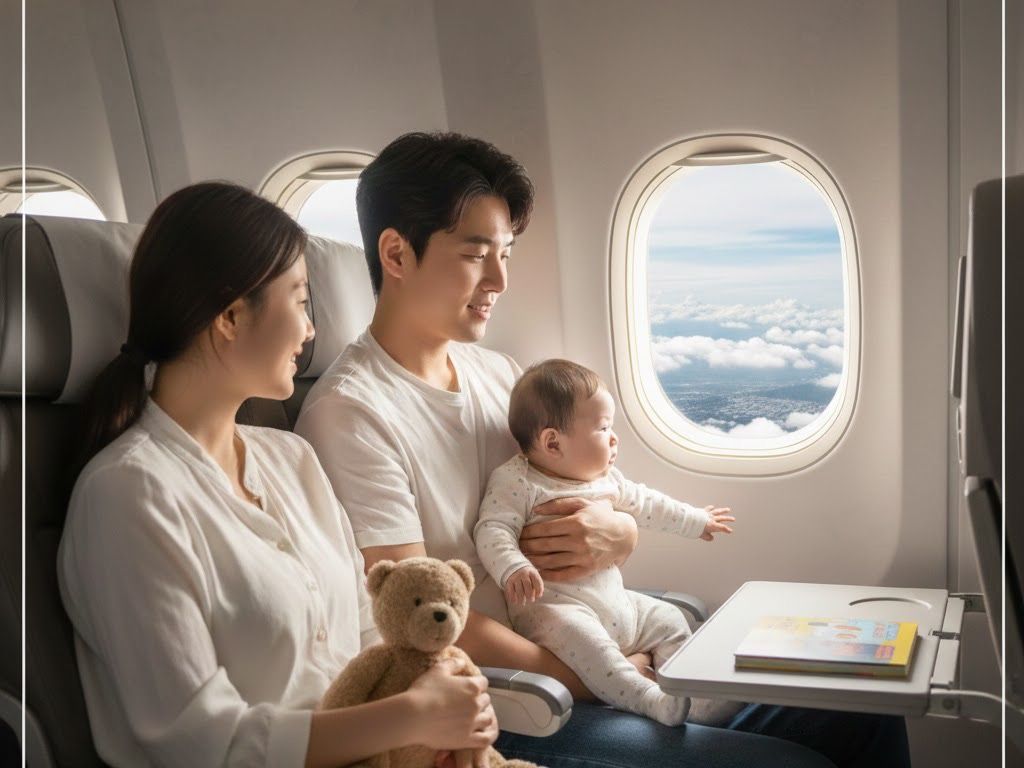 赤ちゃん飛行機は何ヶ月から?耳の痛み対処法と準備物まとめ