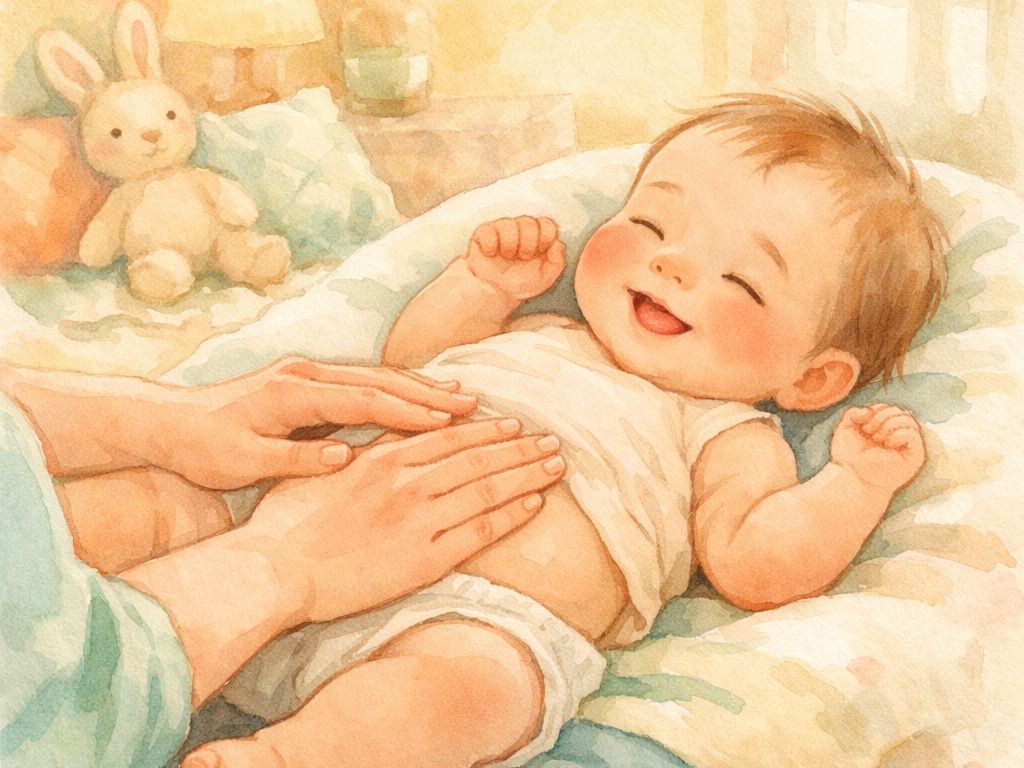아기 배에 가스 찼을 때: 가스 빼기 마사지·자전거 체조·대처법 완벽 가이드
