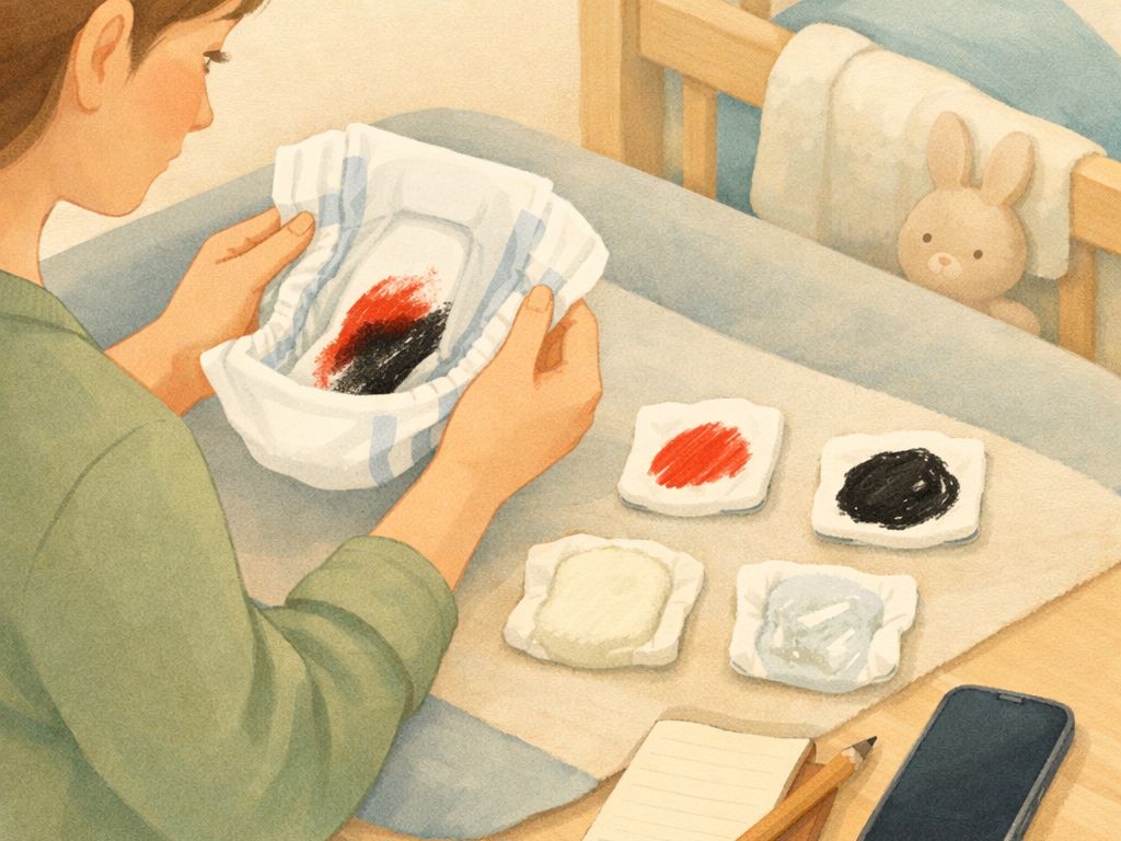 아기 혈변, 검은변, 흰변, 점액변이 보일 때: 바로 연락할 신호와 변 사진 기록법