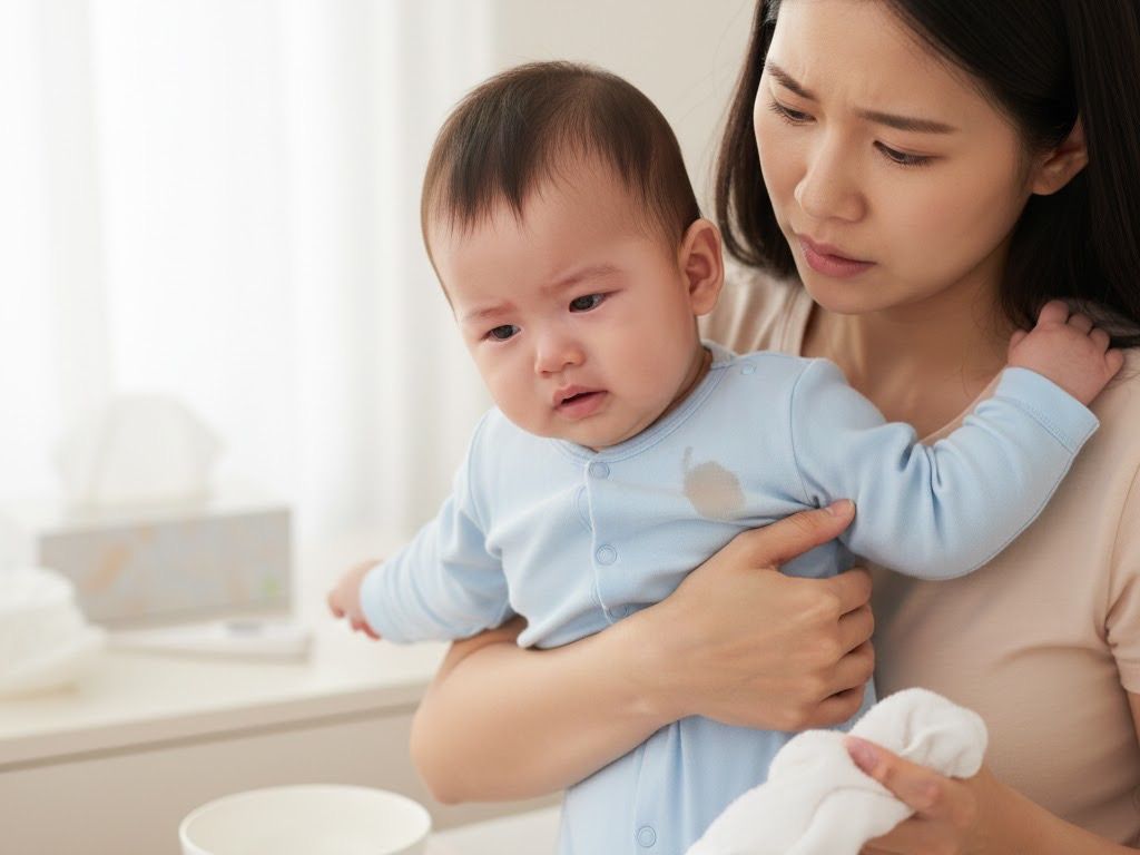 아기 구토 vs 게워냄: 차이점과 분수토, 병원 가야 할 때