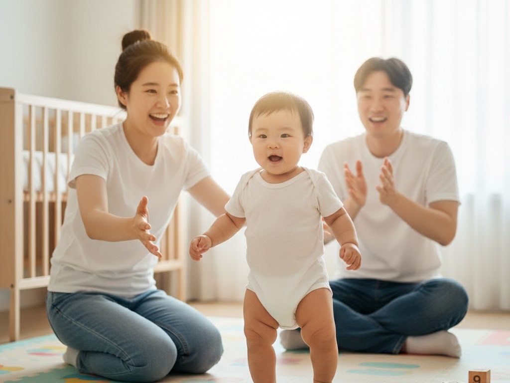 赤ちゃんの歩行発達:初めての一歩から歩く練習まで
