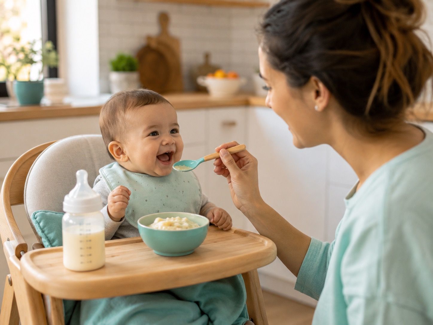 How Much Milk With Solids at 7-9 Months | Stage 2 Weaning Milk Amount