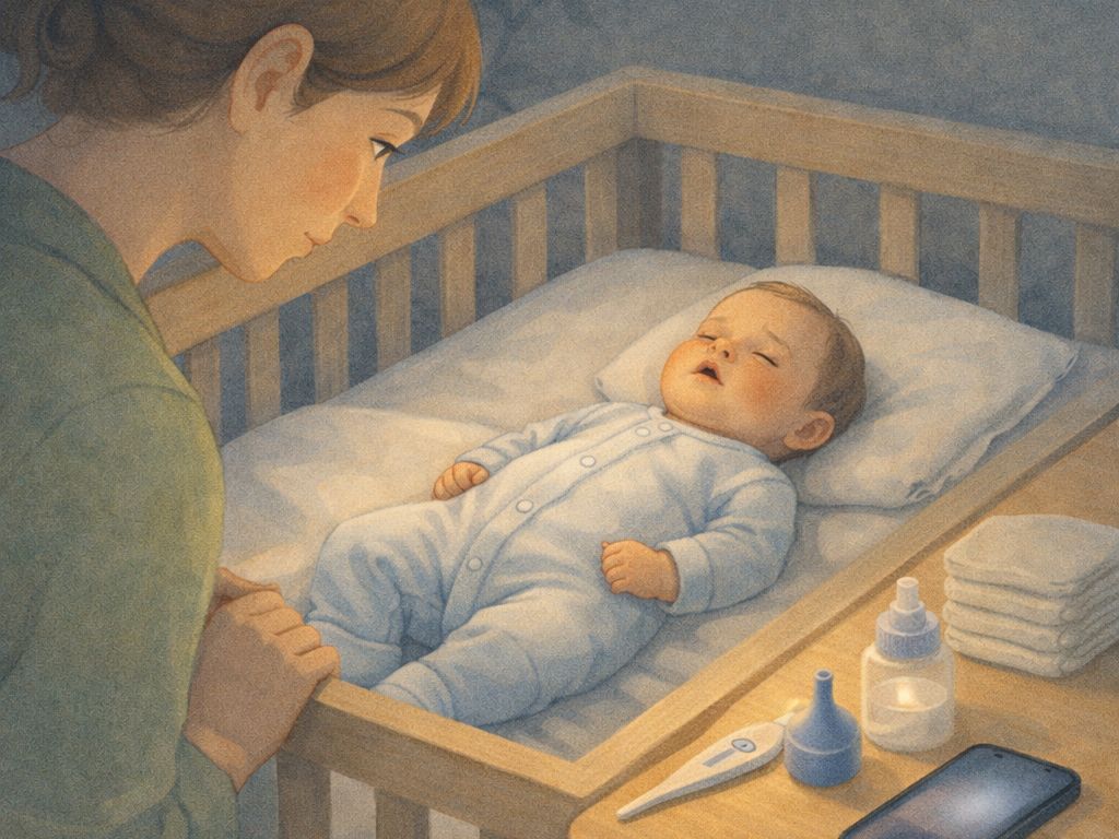 Baby Breathing Red Flags at Night: When Cough or Congestion Needs Urgent Help